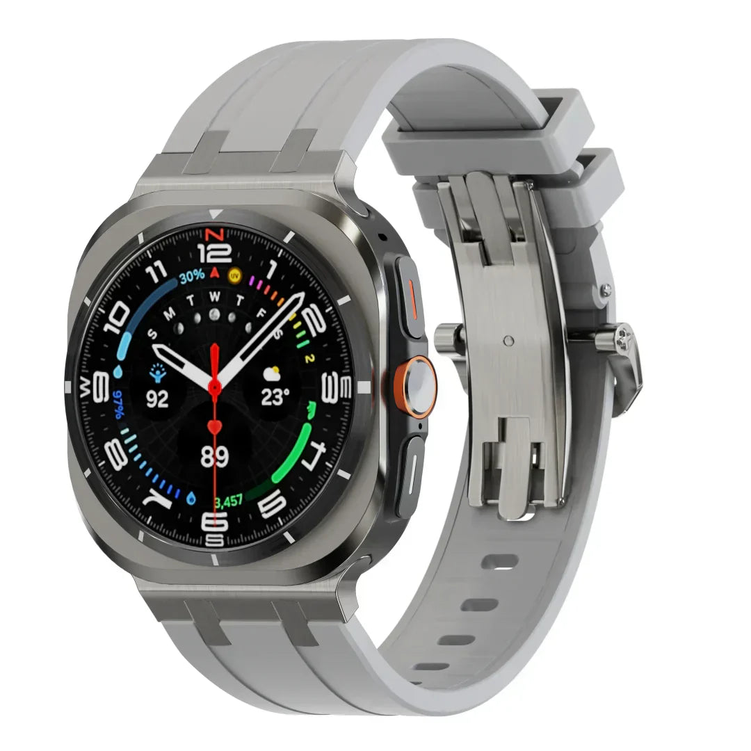 فيريللي | حزام سيليكون فاخر بمشبك فراشة لسامسونج جالاكسي ووتش ألترا | بيتبروفاك