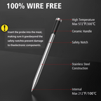 Wireless Smart Meat Thermometer With Bluetooth And Wi-Fi App Monitoring