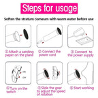 Removedor portátil y desmontable de callos para pies y manos