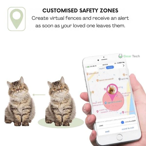 Justerbar vandtæt GPS-sporer til kæledyr med ubegrænset rækkevidde