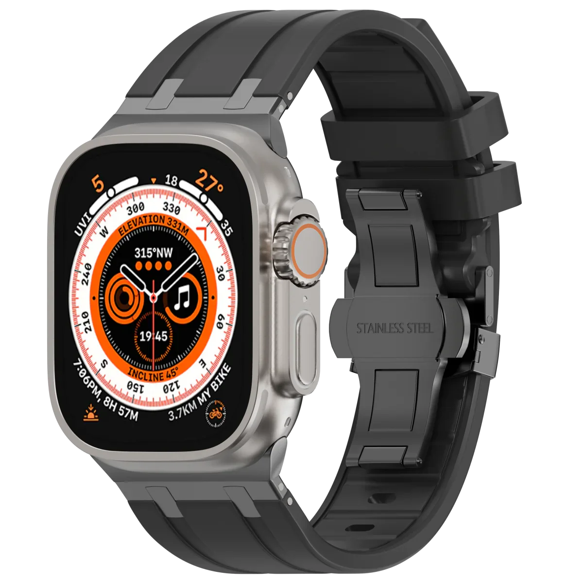 Vellora silikonový pásek s motýlkovou sponou pro Apple Watch | Petprovac