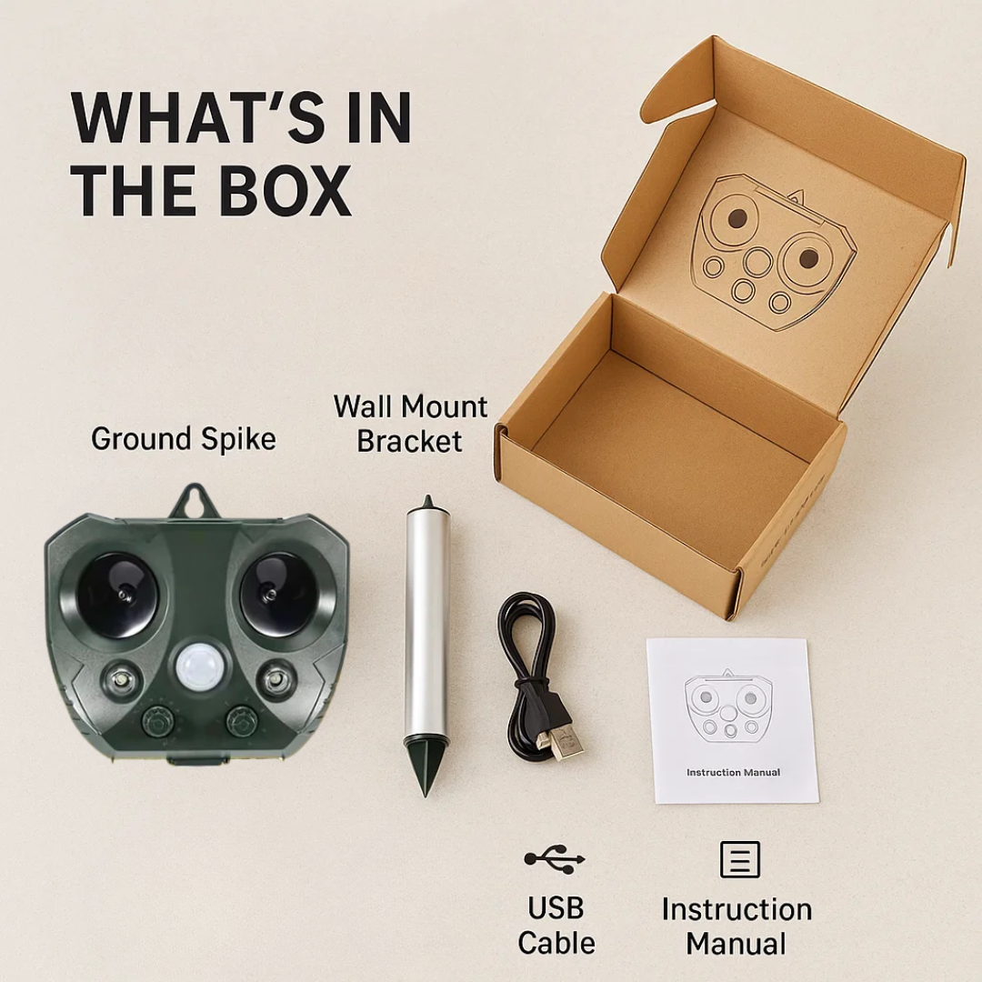 Penolak Burung dan Perosak Ultrasonik SolPro Suria Tahan Cuaca