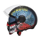 Vintage Twin Lens Modular Helmet DOT ECE Certified For Riders Breathable