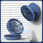 Portable Wall Fan | Multifunctional, USB Rechargeable & Whisper Quiet for Home, Office & Outdoor Use