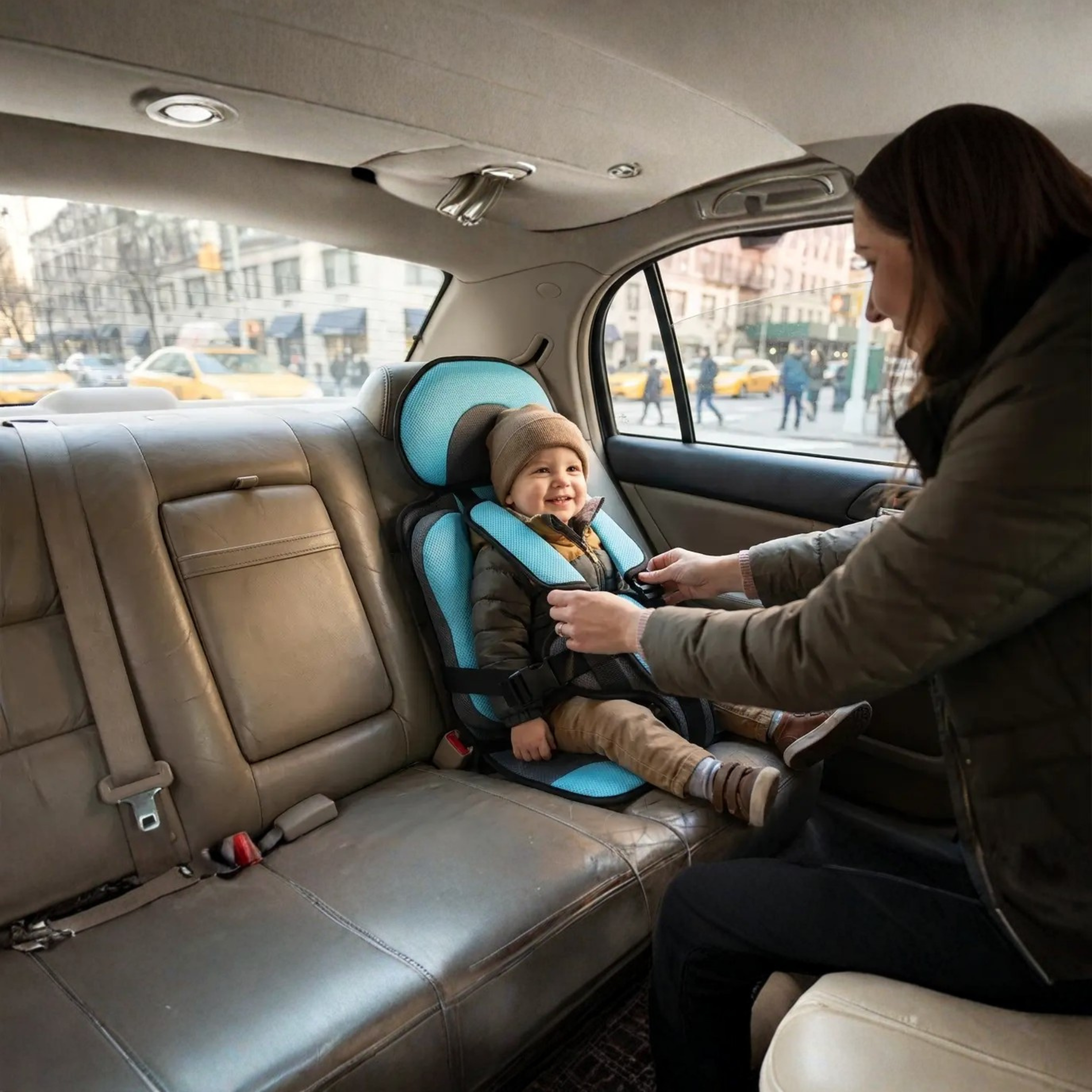 Portable & Foldable Child Car Booster Seat