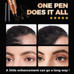 Ultra-Fine Four-Head Long-Lasting Waterproof Microblading Eyebrow Pencil For Natural Brows