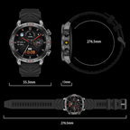 RidgePulse Pro スマートウォッチ GPS 心拍数および血中酸素濃度トラッキング