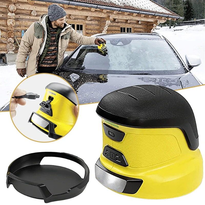 Heated Windshield Scraper With Automatic Clearing For Winter Driving