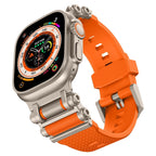 حزام بنمط عجلة مطاط FKM من فيلورا لساعة أبل