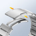Lunara | Streamlined Geometric Steel Band for Samsung Watch Straps