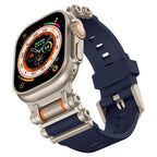 حزام بنمط عجلة مطاط FKM من فيلورا لساعة أبل