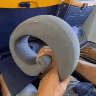 NovaGlide Reise Nakkestøtte Pute Minne Skum Komfort Støtte