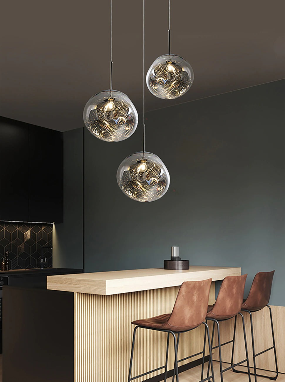 Aureo Kitchen LED Pendant Light Modern Ceiling Fixture For Kitchen Illumination