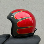 Casco de motocicleta retro AeroGuard certificado DOT y ECE