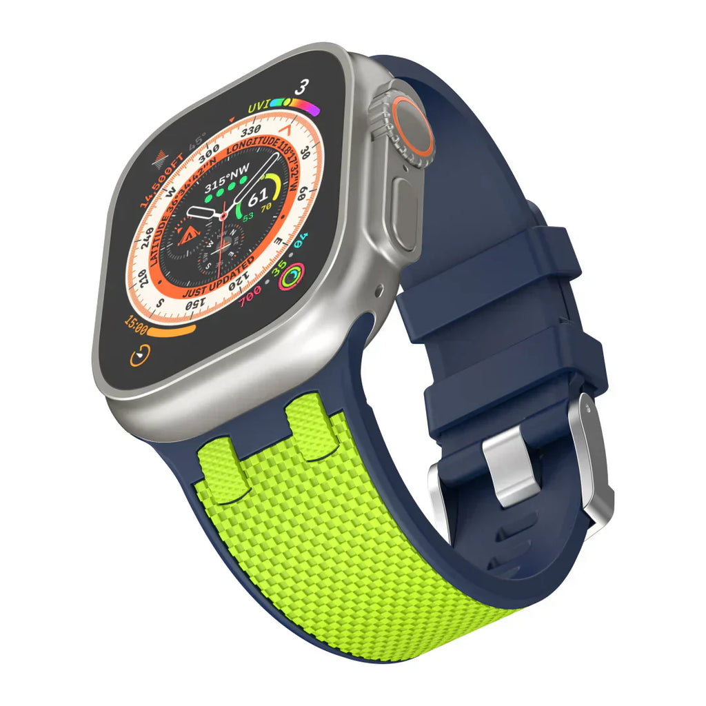 Aeria | Tweekleurige siliconen band voor Apple Watch | Petprovac