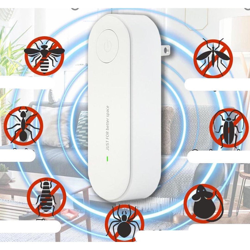 Paquete doble de dispositivos repelentes de mosquitos ultrasónicos para enchufe