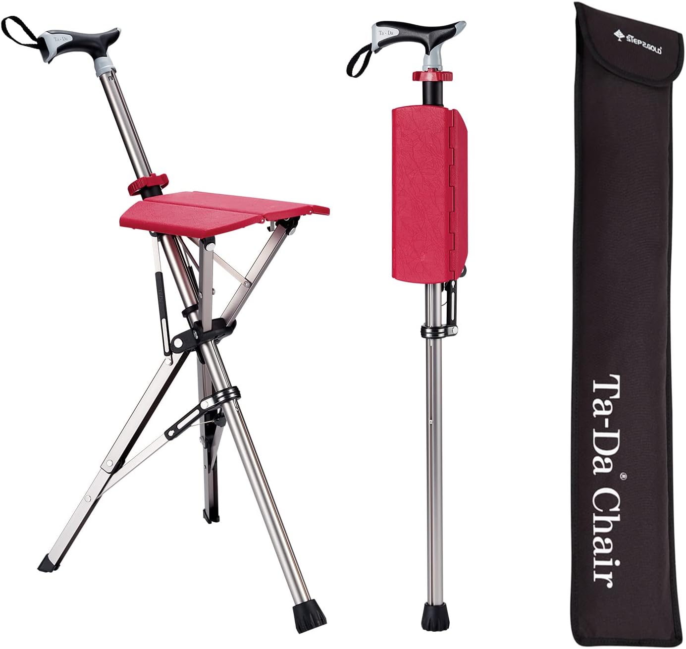 Ta-Da Hiking Pole With Built-In Comfort Seat For Hikers
