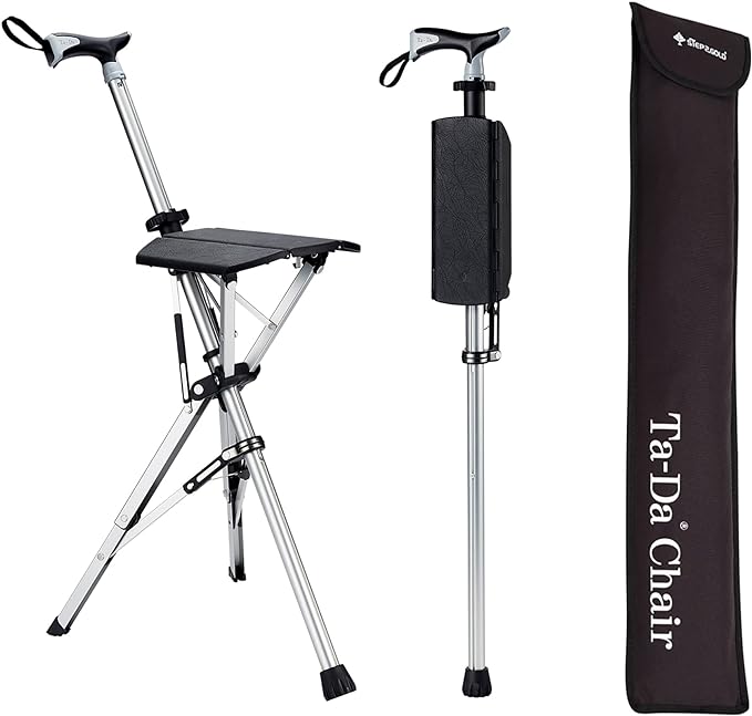 Ta-Da Hiking Pole With Built-In Comfort Seat For Hikers