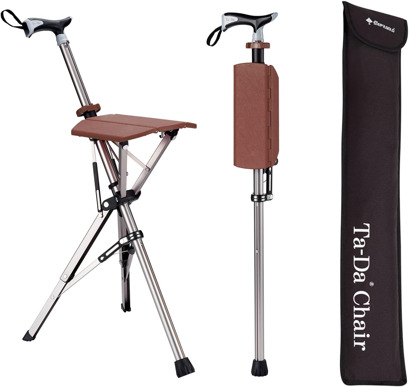 Ta-Da Hiking Pole With Built-In Comfort Seat For Hikers