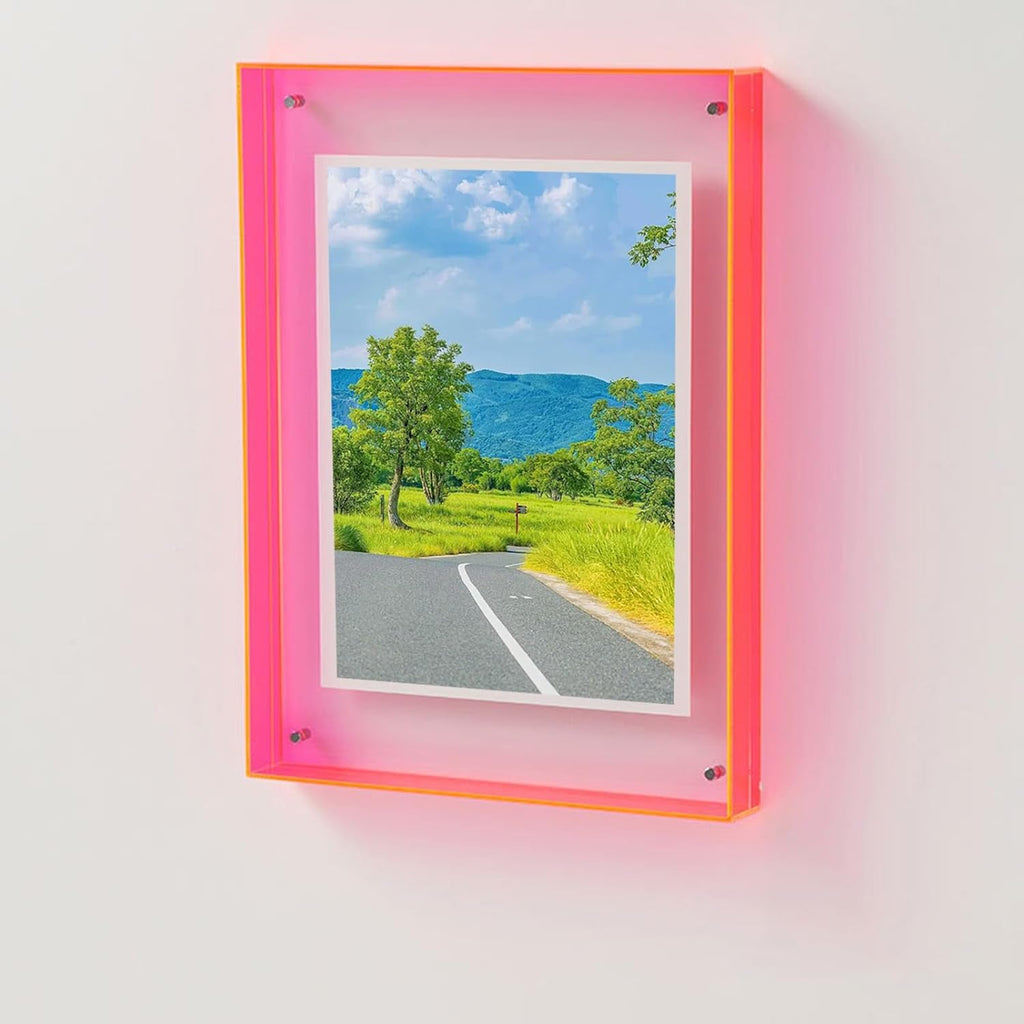 PrismaEdge Gennemsigtig Billedramme Med Farvet Kant