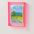 PrismaEdge Gennemsigtig Billedramme Med Farvet Kant