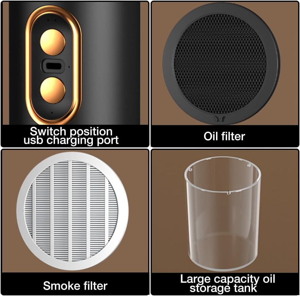 Ventaro bærbar oppladbar kjøkkenhette