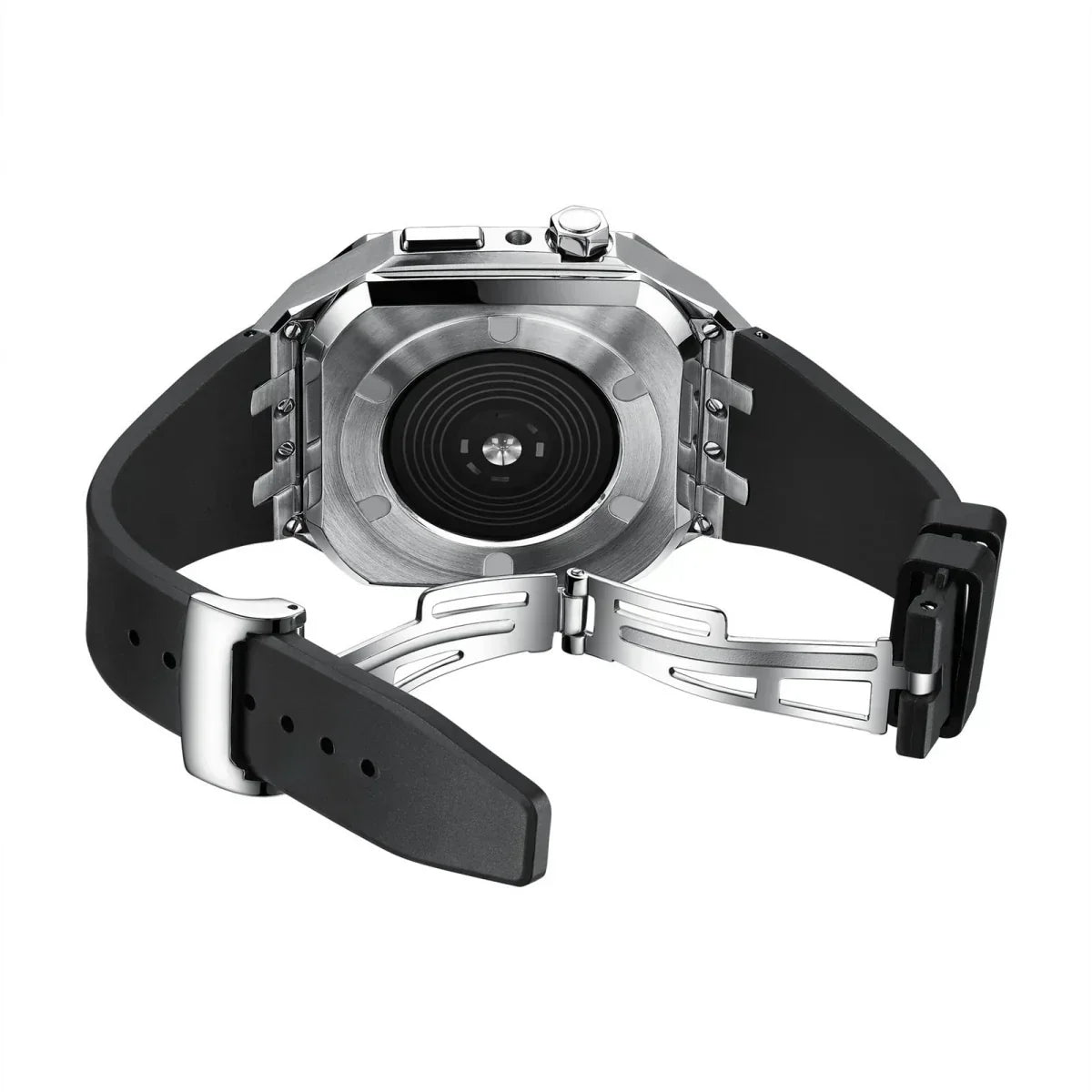 AP9009 Apple Watch Retrofit Kit With Silicone Band And 316L Stainless Steel Case
