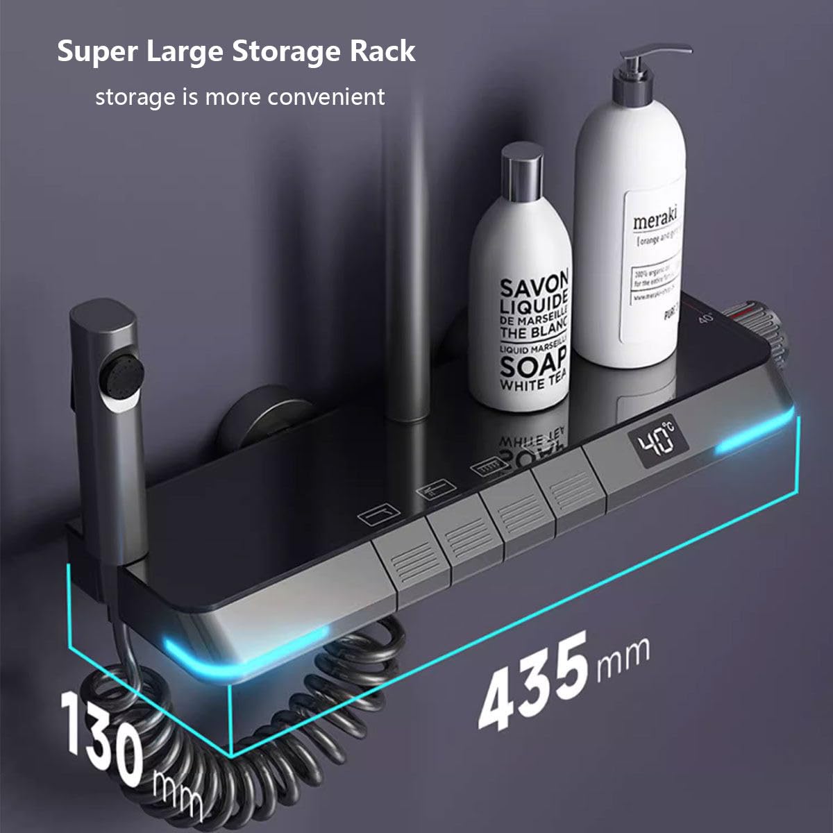 Aurell | Sistem de duș termostatic cu afișaj digital | Petprovac