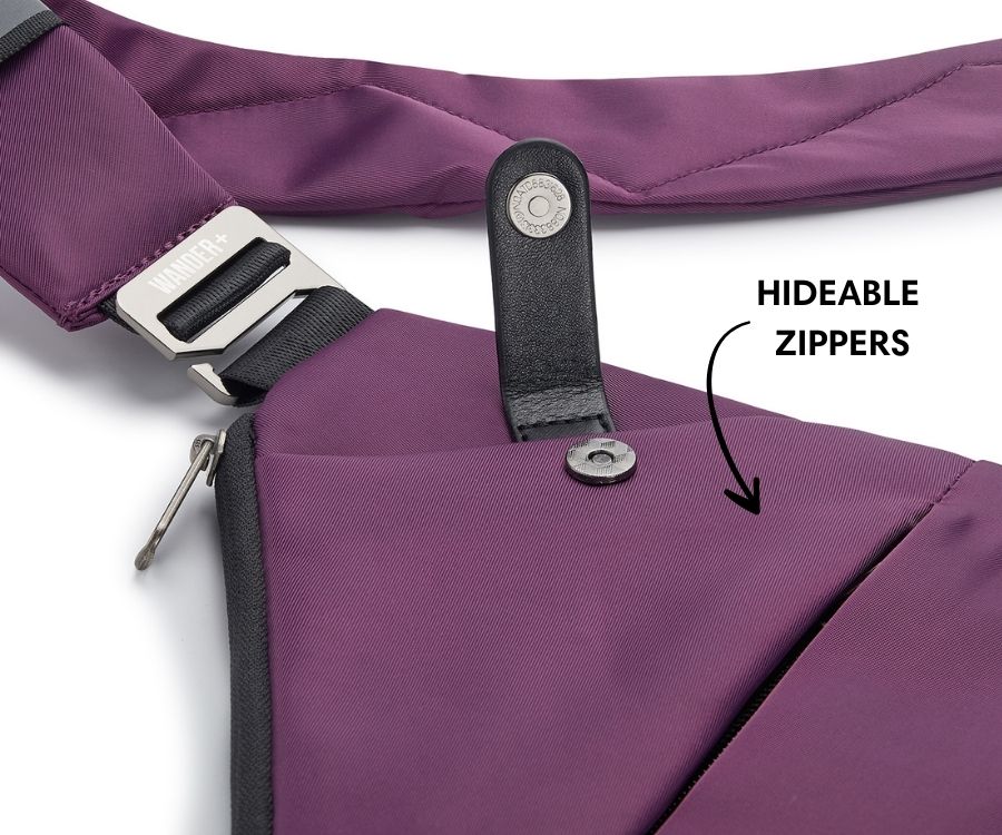 Anti-Theft Travel Bag – Hidden Zippers and Front-Facing Security