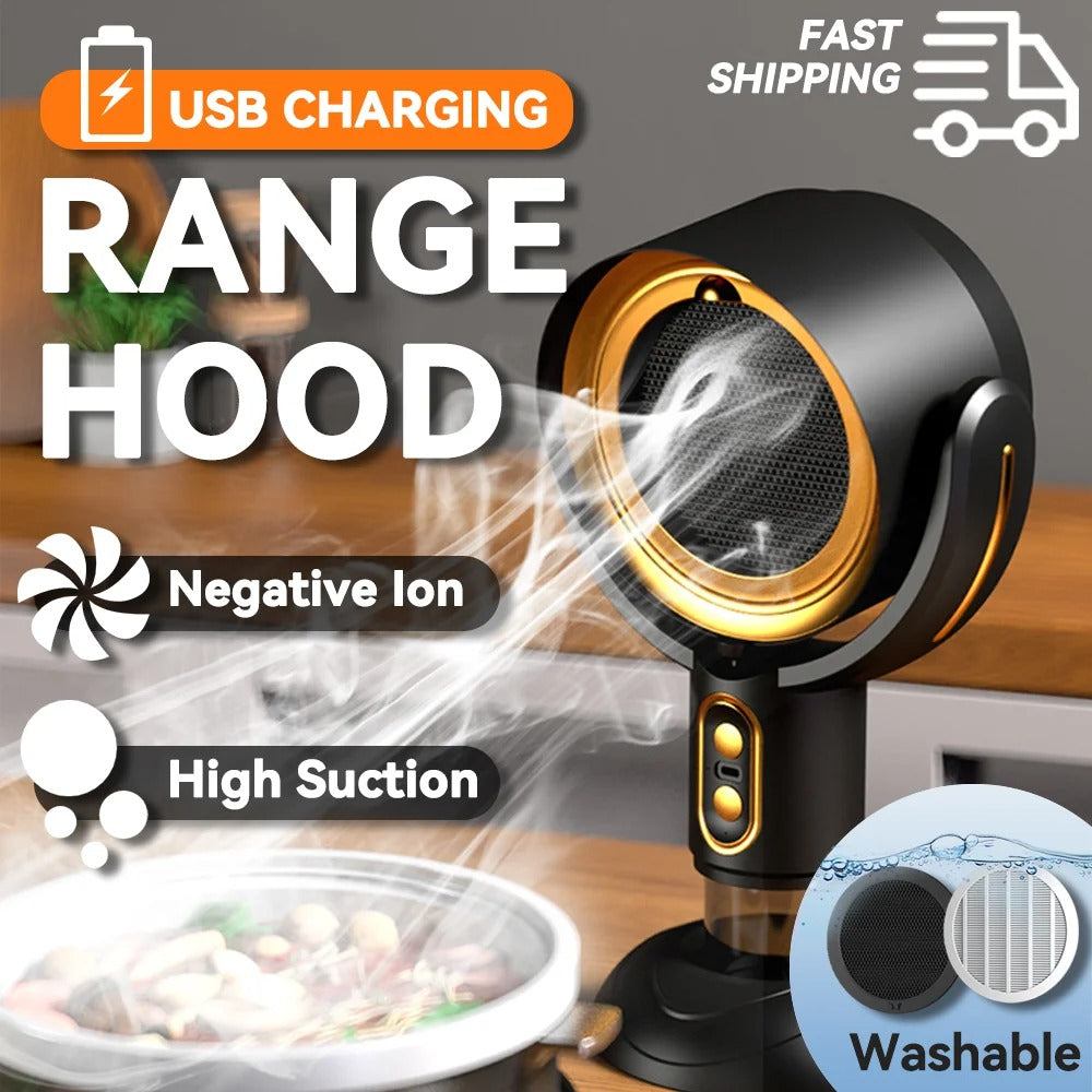 Powerful Portable Smoke Purifier Fan, Rechargeable For Home Use