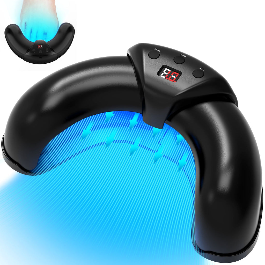 LED Nail Care Device With Blue And Infrared Light For Hands And Feet