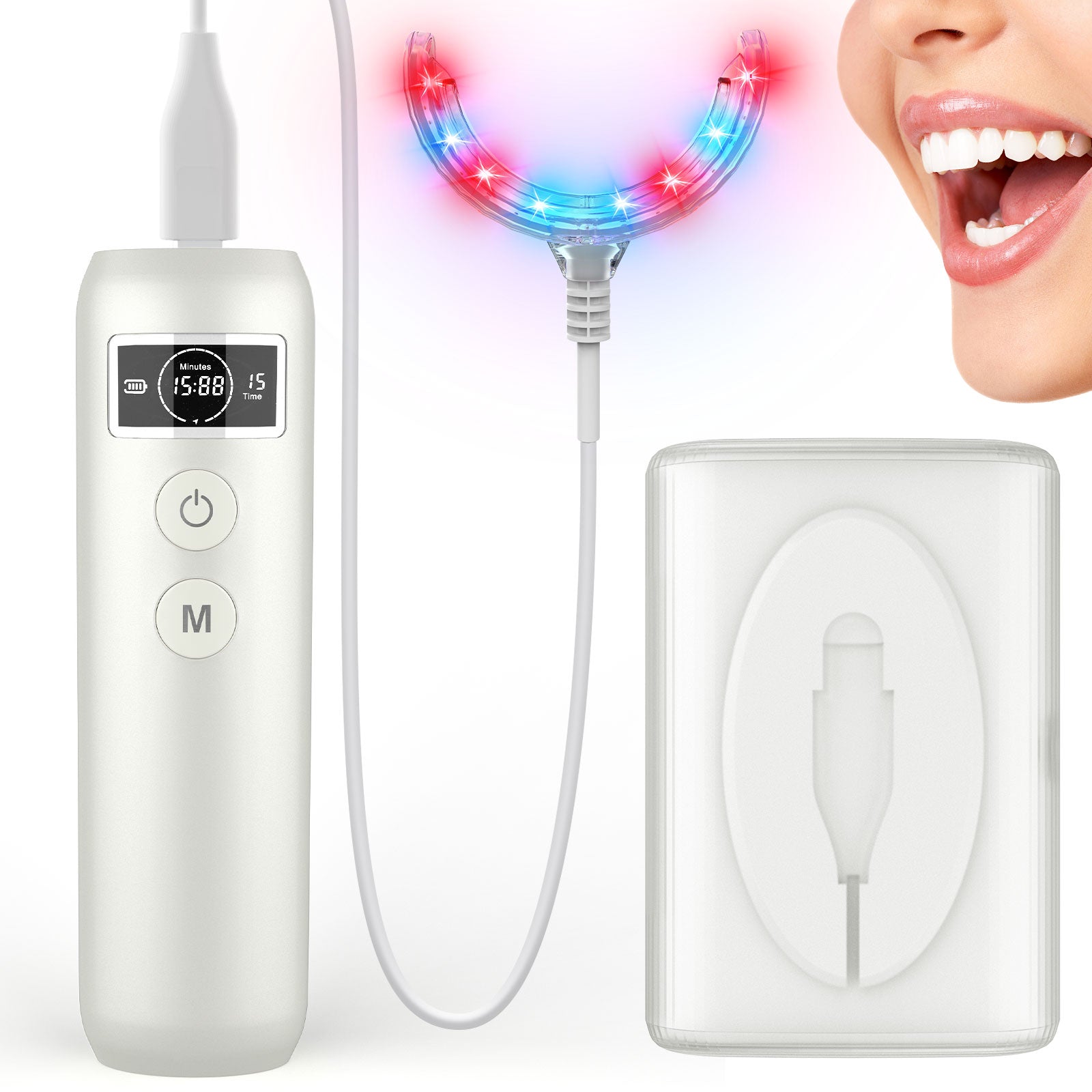 Gum Care Light Device With Red And Blue Spectrum For Daily Oral Wellness