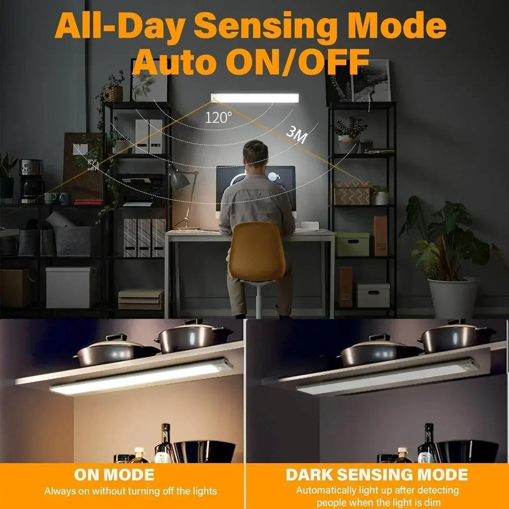 Luce a LED wireless con sensore di movimento per armadietto da cucina