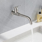 Modern Style Wall Mounted Single Lever Faucet for the Bathroom
