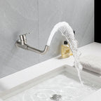 Modern Style Wall Mounted Single Lever Faucet for the Bathroom
