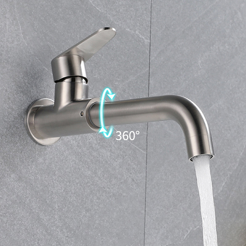 Modern Style Wall Mounted Single Lever Faucet for the Bathroom
