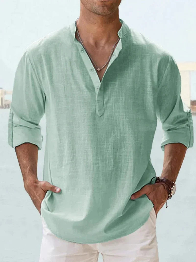 Erick Men's Linen Shirt for Breathable Summer Comfort