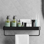 Contemporary Bathroom Accessories Hardware Set Aluminum Bathroom Shelf
