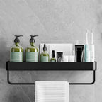Contemporary Bathroom Accessories Hardware Set Aluminum Bathroom Shelf