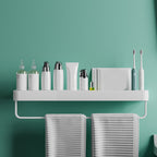 Contemporary Bathroom Accessories Hardware Set Aluminum Bathroom Shelf