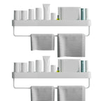 Contemporary Bathroom Accessories Hardware Set Aluminum Bathroom Shelf