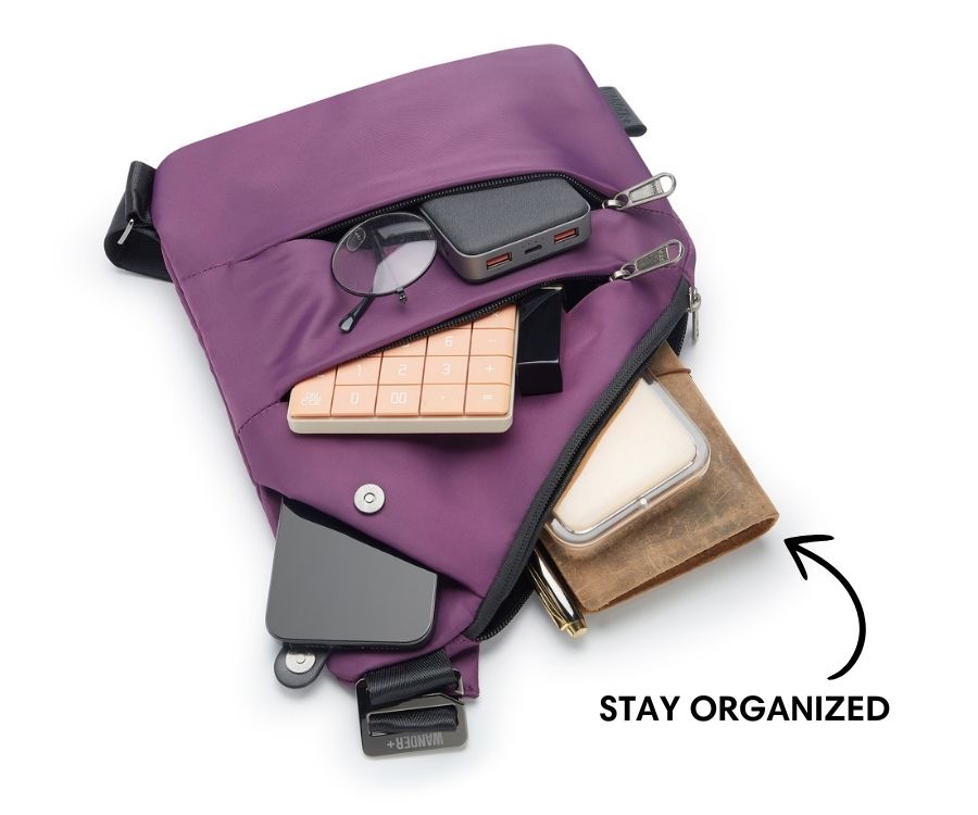 Anti-Theft Travel Bag – Hidden Zippers and Front-Facing Security