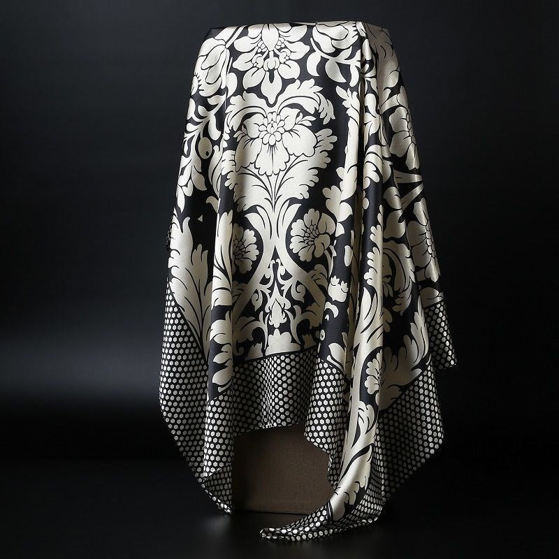 Large square scarf Simulation silk scarf All-match scarf Scarf