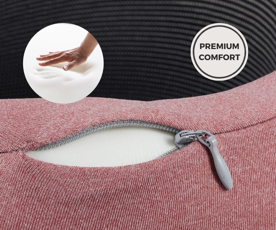 Memory Foam Travel Neck Pillow for Long Flights, Road Trips and Everyday Commutes