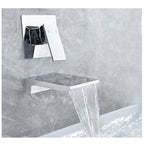 Cascade | Wall-Mounted Single-Handle Waterfall Bathroom Faucet | Petprovac