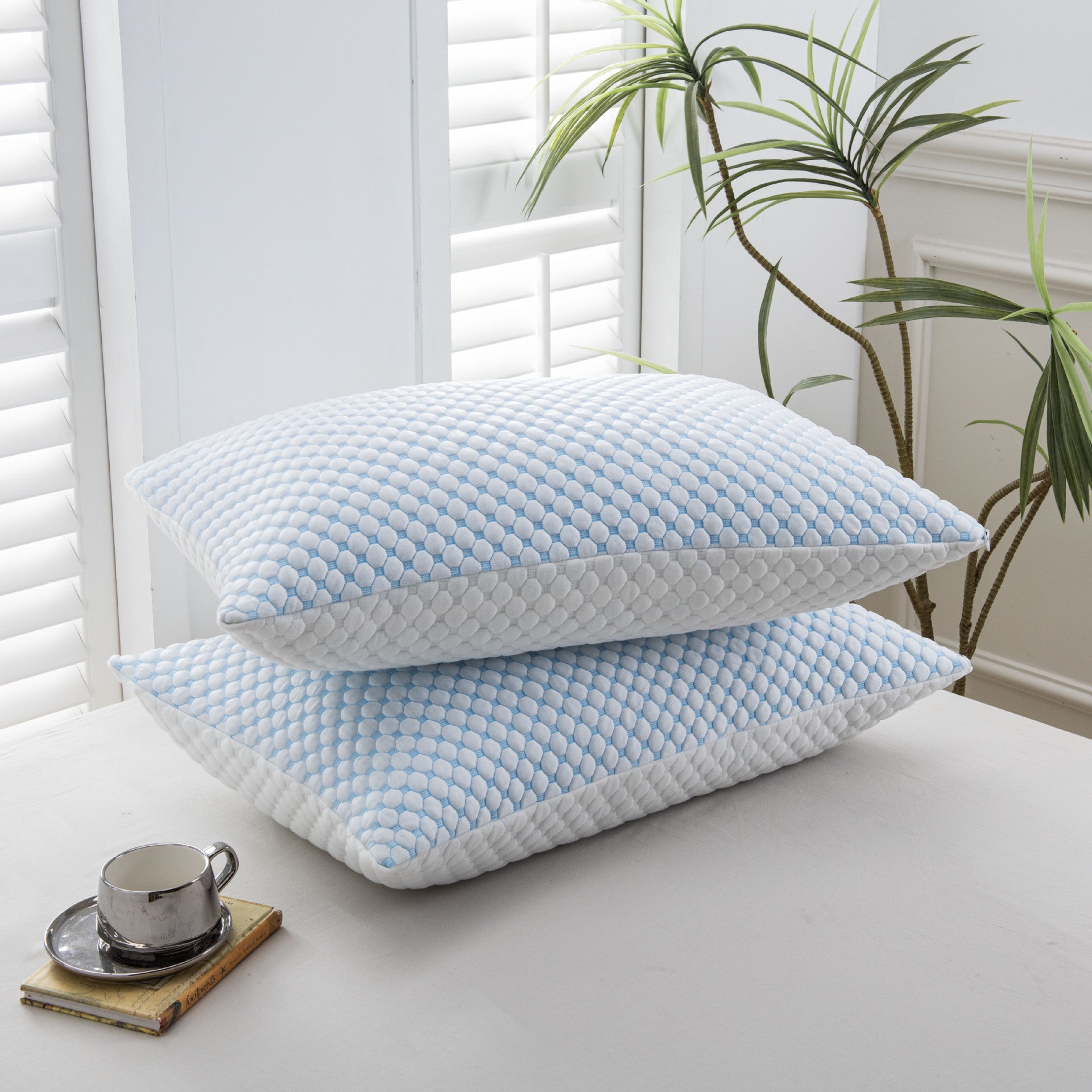 BambooRest Minnefoam Kjølepude med Bambusfiber for Nakkestøtte Pustende