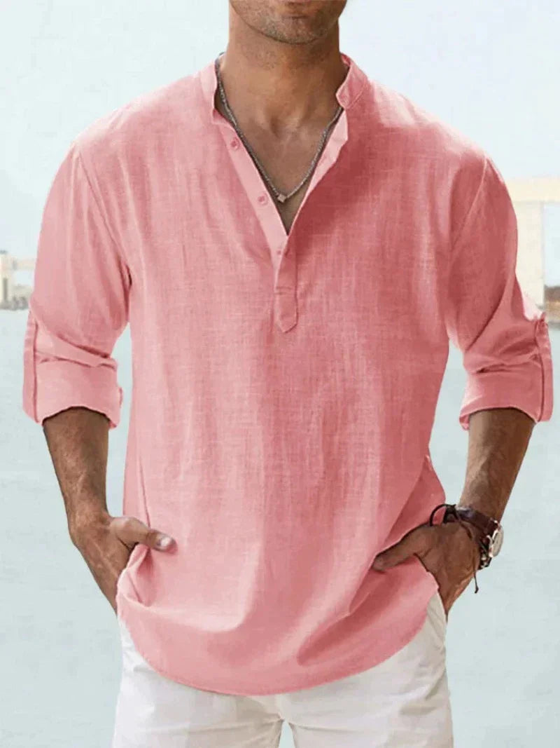 Erick Men's Linen Shirt for Breathable Summer Comfort