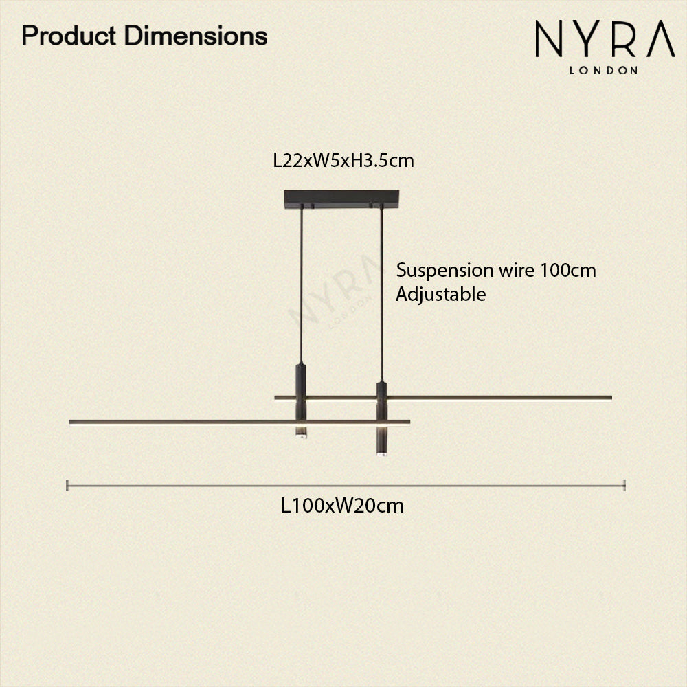 וולארו | מנורת תלייה עם שתי נורות