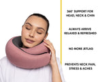 Memory Foam Travel Neck Pillow for Long Flights, Road Trips and Everyday Commutes