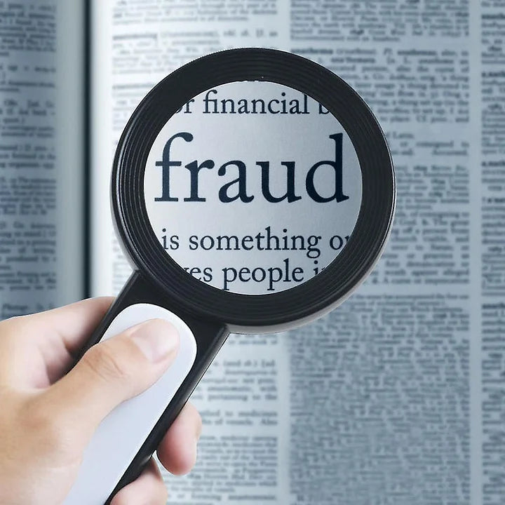 NovaLume 30x håndholdt forstørrelsesglass for klar daglig lesing